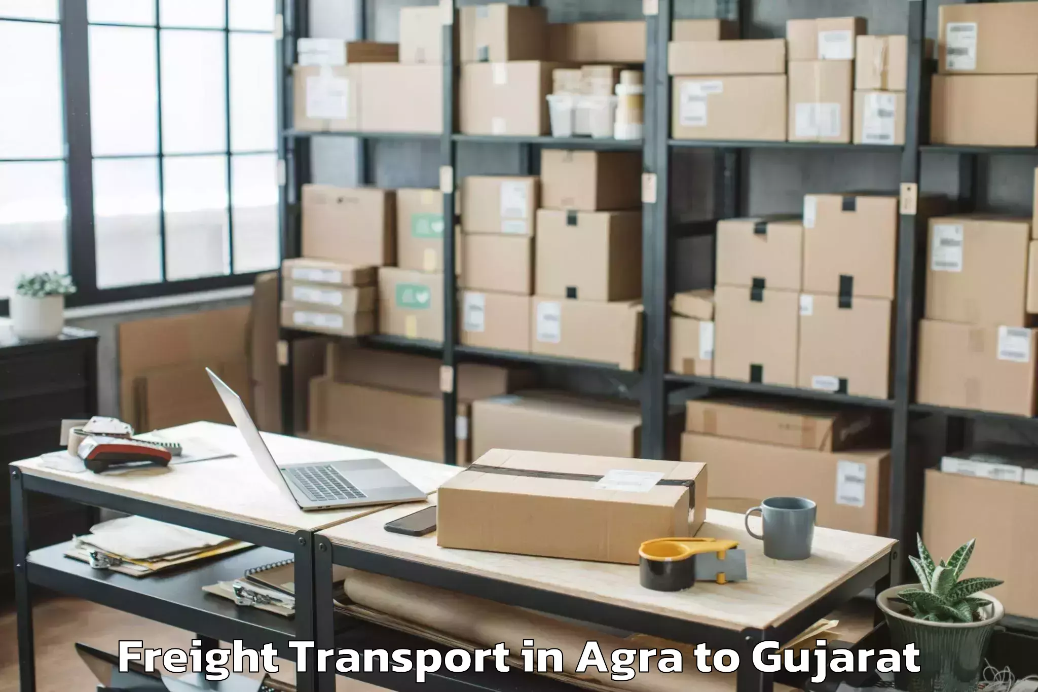 Book Agra to Katodara Freight Transport Online